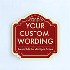 Custom Decorative Outdoor Metal Sign: Personalized Aluminum Design - Driveway Red Brick 8x8 In - Waterproof, Made In USA
