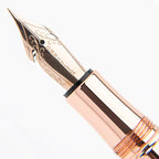 Conklin Endura Deco Crest Fountain Pen in Blue, Medium Nib, Premium Writing Instrument