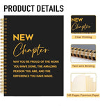 Mhfpl Coworker Funny Spiral 160 Pages Blank Notebook, Coworker Notebook Gifts, Retirement Gifts, Goodbye Gifts (New Chapter)
