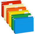 Extra Capacity Hanging File Folders, RAZCC 30 Pack Letter Size Reinforced Hanging Folders with Heavy Duty 2 Inch Expansion for Bulky Files, Filing Cabinet, Adjustable Tabs, Assorted Colors