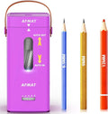 AFMAT Electric Pencil Sharpener, Fully Automatic Pencil Sharpener, Auto in & Out, Rechargeable Hands-Free Sharpeners for Jumbo & Colored Pencils (6.5-12mm), Portable for Home/Classroom/Office PSC6
