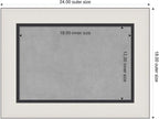 Amanti Art Silver Framed Magnetic Board 18x24 Small Vision Board for use with Magnets, 100% Metal Sheet to Display Items as Office Decor or for Home Organization in mudroom, Kitchen or Kids Room