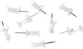 Amazon Basics Push Pins Tacks, Steel Point, Clear Plastic Head, for Bulletin Board, Maps, Posters, and Craft Projects, 200-Pack