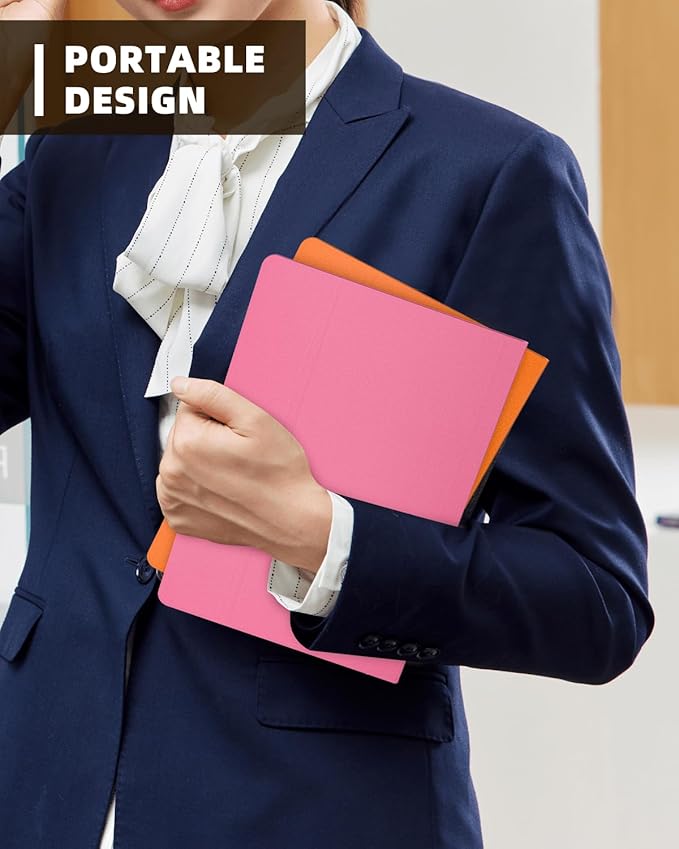 Mehaving Small Dry Erase Board with Stand for Desk, Portable Reusable Desktop Notepad, 9.5 * 6.6in Memo White Board,Office Home Supplies Desk Accessories MH770 (Rose)