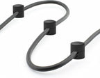 ICONIT Cable Anchors for Desk Organization Black | Premium Aluminum Cord Organizers | Charger + Cable Management Clips for Home & Office | Stylish, Sturdy, & Functional | (3 Pack)