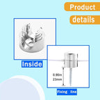 3 Sets Charger Cord Holder, Silver Metal Adhesive Cable Management Clips,Adjustable Cable Anchor Holders,Wire Organizer for Desk, Wall, Home, Office
