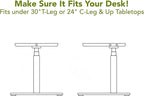 PERFECT POSTURE Under Desk Storage Drawer With Lock – Slim Pen & Pencil Drawer for Regular & Sit-Stand Standing Desks, White (33” x 9.4”)
