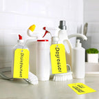 100 Pcs Waterproof Tags Writable Plastic Tags for Labeling Tag with Wire Tie Large Heavy Duty Tags Moving Tags Pipe Tags for Outdoors Car Garage Storage Box Equipment Parts (Yellow, 6 1/4" x 3 1/8")