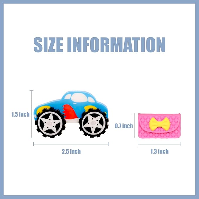 CLOCK KING 156pcs 3D Cute Kids Erasers, Random Desktop Pet Toys Gifts, Classroom Rewards Kids Party Gifts, Various Styles Such as Animals, Food, Plants, Space, Princess, Sports, Halloween, Christmas