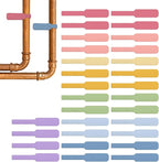 Wrap-It Storage Cable Labels - Large, Macaron (30-Pack) - Colorful Write-On Tags for Basement and Office Organizing