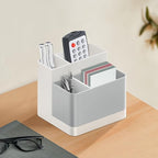Poeland Desktop Storage Organizer Pencil Card Holder Box Container for Desk, Office Supplies, Vanity Table