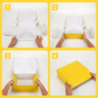 PHAREGE 12x9x4 inch Gift Shipping Boxes Bulk 6 Pack Yellow, Tab Lock Tuck Top Mailing Boxes for Packaging Small Business, Medium Cardboard Mailer Boxes for Wrapping Present