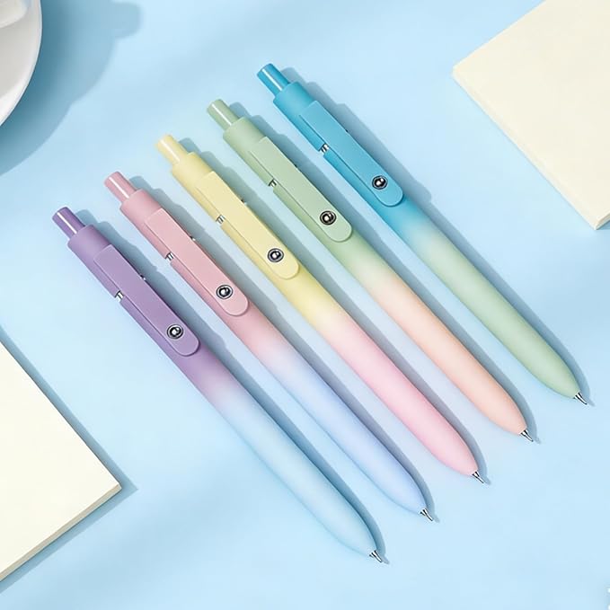 Donyang Gel Pens, 10PCS 0.7mm Gel Pens Black Ink Fine Point Smooth Writing Pens, High-End Series Ballpoint for Office Supplies, Stocking Stufferss, Christmas Gifts for Men Women