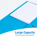 Two Pocket Folders, RAZCC 125 Pack File Folders with Pockets Fit Letter Size Paper, Thick Paper File Folder for School Office Business Home, Assorted 5 Colors