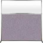 Versare Hush Screen Portable Room Divider | Workstation Wall Divider | Freestanding Privacy Hush Panels | Frosted Windows | Fabric Office Divider Screen | Great for Room Separation