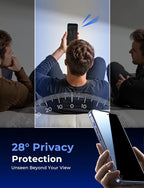 MAGIC JOHN 2 Pack for iPhone 17 Pro [6.3] inch Privacy Glass Screen Protector, Auto Dust-Elimination, Bubble Free, Easy Installation, 17pro 6.3''