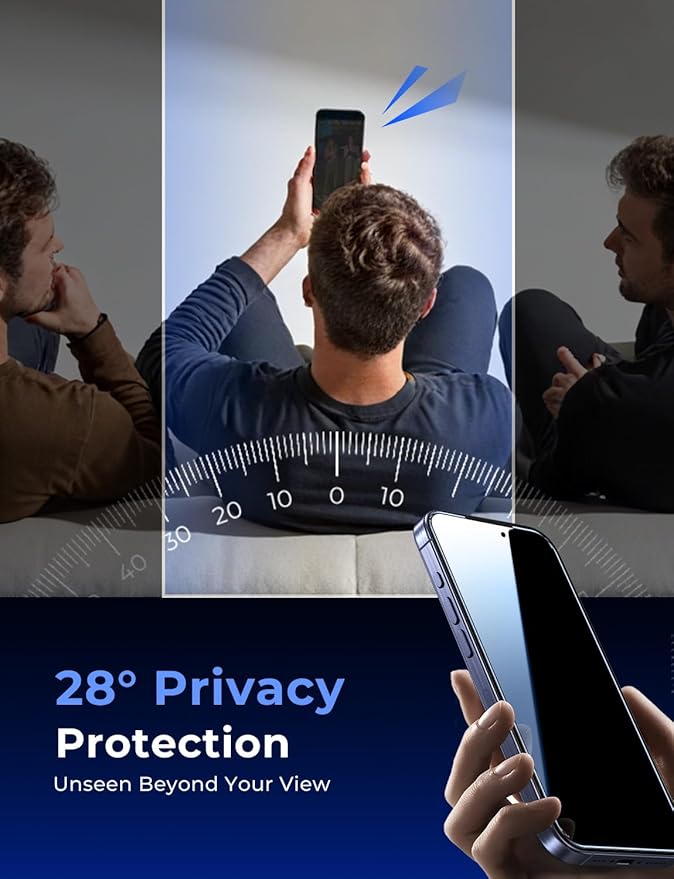 MAGIC JOHN 2 Pack for iPhone 17 Pro [6.3] inch Privacy Glass Screen Protector, Auto Dust-Elimination, Bubble Free, Easy Installation, 17pro 6.3''