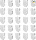 25 Pcs Cubicle Clips for Fabric Walls, Plastic Cubicle Hooks for Workspace Organization, Hanging Photos, Notes, Memos and Documents (White)