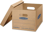 Bankers Box Small Classic Moving Box 20 Pack, Reinforced Handles, Tape-Free Assembly, Box with Lid, 15-in x 12-in x 10-in (7714210)