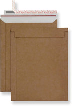 Bonfasvo Rigid Mailers 30 Pack 7.5 x 9.5 inches Brown Self Seal Stay Flat Bulk Cardboard Kraft No Bend Mailers Peel and Seal for Document Photos Pictures Papers Files CD