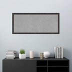 Amanti Art Black Framed Magnetic Board 23x51 Oversize Vision Board for use with Magnets, 100% Metal Sheet to Display Items as Office Decor or for Home Organization in mudroom, Kitchen or Kids Room