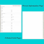 Daily Planner Undated - 8.5" x 11" To Do List Notebook Hourly Schedules, 150 Sheets/300 Pages Spiral Appointment Planner for Women and Men,PVC Hardcover, Inner Pocket, Elastic Closure, Teal Flowers