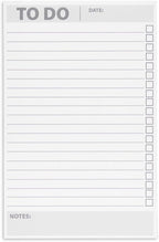 Paper Junkie To Do List Notepad - 8.5 x 5.5 in, White, 6-Pack - Office Desk Pad for Daily Reminder Checklist - Easy-Tear Sheets for Daily Task Planning