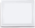 PaperDirect Pristine Specialty Certificates, 50 Sheets of 38lb White Paper, 8½" x 11", Pearl Bold Foil Border, Perfect for Awards, Students, Employees, Volunteers, Course Completion, Diplomas