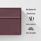 Wall Mount Mailbox - Small, Anti-Theft Locking Mailbox, Weatherproof Mailboxes for Outside The House, 13.5" H x 15" L x 5.5" D (Malbec)