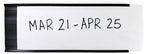 SmartSign (10-Pack) Magnetic C Channel Card Label Holders - 3" x 8" Metal Racks and Shelf Label Holders with Paper Inserts