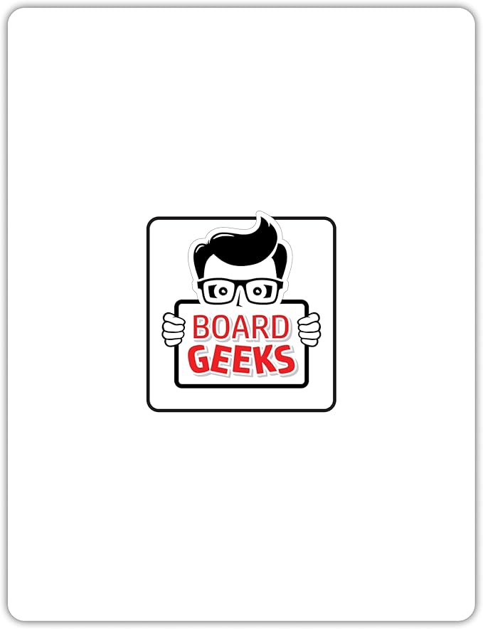 Board Geeks 1 Small Dry Erase Board for Kids - Mini White Board for Students and Teachers - Durable and Portable Individual Whiteboard with Rounded Corners - Double Sided (9x12 Inches)