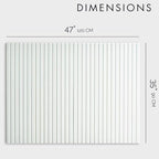 VIVELDA Large Bulletin Board 48x36- Office Wall Organizer, Replace Your Old Cork Boards for Walls for Office Decor -12-Pack Felt Wall Panels to Use in Home Office Decor, Classroom Decor (Milky White)