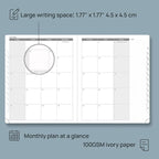POPRUN 2026 Planner (Large - 8.5'' x 10.5'') - 2026 Weekly Calendar (Jan. 2026 - Dec. 2026) with Hourly Time Slots, Weekly/Monthly Appointment Book for Time Management - Leather Soft Cover - Night Sky Blue