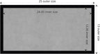 Amanti Art Black Framed Magnetic Board 13x25 Small Vision Board for use with Magnets, 100% Metal Sheet to Display Items as Office Decor or for Home Organization in mudroom, Kitchen or Kids Room