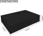 Sprsthai 5x7 Archival Photo Storage Box with Lid – Stackable Memory Keepsake Organizer for Photos, Certificates, Jewelry & Scrapbooking Supplies Black