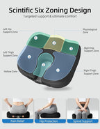 Extra-Dense Seat Cushion for tailbone pain relief ，Ergonomic seat cushions for office chairs，sciatica pain relief pillow , pressure relief Seat Cushion,office chair cushion，car seat cushion-Black