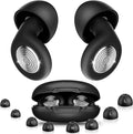 Ear Plugs for Sleeping Noise Cancelling, Soft Reusable Ear Plug, 45dB Earplugs for Noise Reduction, Ear Plugs for Concerts, Suitable for Noisy Environments, Travel,Hearing Protection (Black)