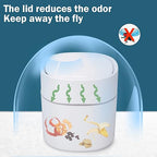 Mini Desk Trash Can with Lid with Trash Bags 180 pcs Press-Top 0.5 Gallon Tiny Countertop Waste Basket Small Table Top Plastic Covered Garbage Bin for Desk Top