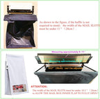 Indoor Wall Mount Mail Catcher Bag Door Slot Post Box Basket Mail Boxes Organizer Security White