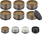 Furniture Risers Bed Risers Heavy Duty 1 inch, 2 inch, 3 inch, 4 inch Round Adjustable Bed Lifts Riser for Desk Legs Table Couch Sofa Chair Refrigerator Washing Machine (1 Inch, Brown, 6 Pack )