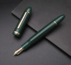 JINHAO X159 Fountain Pen (F Nib 0.5mm, Dark Green with Gold Clip)