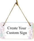 Signs ByLITA Spring Pastel Florals Personalized Hanging Wall or Door Sign (5 x 10") | Custom Signage for Your Home & Business