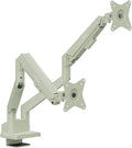 Pixio PS1D Wave Mint Green Dual Monitor Arm Stand Desk Mount - Fits up to 32 inches Monitors and up to 19.8lbs. VESA Compatibility and Integrated Cable Management