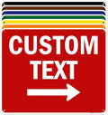 Custom Arrow,Custom Directional Sign, Right Arrow, 24x30 Inches, 55 mil thick HDPE (high density polyethylene) Made in USA by My Sign Center
