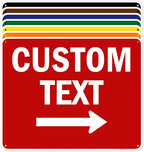 Custom Arrow,Custom Directional Sign, Right Arrow, 24x30 Inches, 55 mil thick HDPE (high density polyethylene) Made in USA by My Sign Center