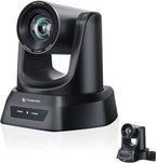 TONGVEO 4K AI PTZ Camera with Auto Tracking and 20X Optical Zoom, Conference Room Webcam with HDMI/USB3.0/LAN/PoE, Ideal for Church Worship, Zoom Meetings, Live Streaming and Education