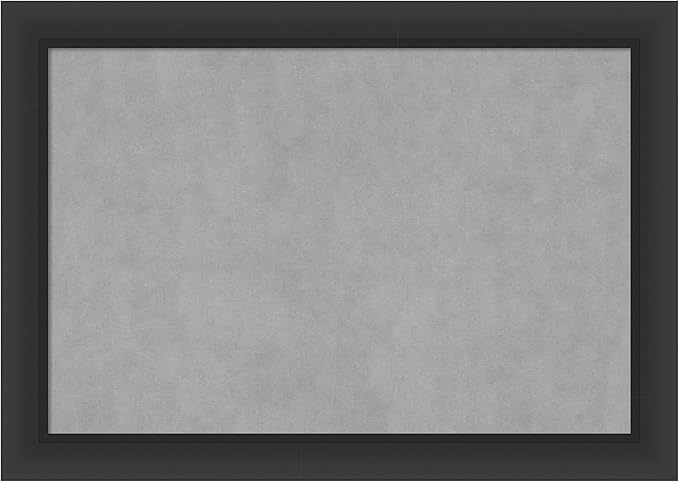 Amanti Art Black Framed Magnetic Board 29x41 Large Vision Board for use with Magnets, 100% Metal Sheet to Display Items as Office Decor or for Home Organization in mudroom, Kitchen or Kids Room