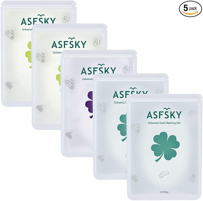 ASFSKY Car Cleaning Gel for Car Detailing Car Cleaning Putty for Interior Cleaner for Car Vents Car Cleaning Gel Pack 450g（5 Pack）