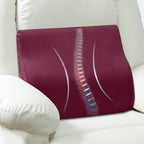 AHUAWA Back Support Pillow for Recliner Chair, Memory Foam Couch Back Cushions Ergonomic Large Lumbar Support Pillow for Lower Back Pain Relief, with Soft Velvet