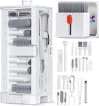 IFTHFOUR 32-in-1 Multi-Function Electronics Cleaning Kit, Computer Laptop Cleaner Kit with Charging Port, Stylus Pen, Keyboard Brush & Reusable Tools for iPhone, MacBook, AirPods, Laptop, Camera Lens